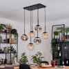 Gastor hanging light, globe light, pendant light black, 6-light sources