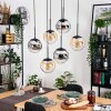Gastor hanging light, globe light, pendant light black, 6-light sources