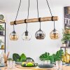 Koyoto hanging light, globe light, pendant light Ecru, black, 4-light sources