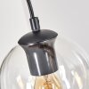 Koyoto hanging light, globe light, pendant light Ecru, black, 4-light sources