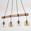 Koyoto hanging light, globe light, pendant light Ecru, black, 4-light sources