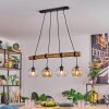 Koyoto hanging light, globe light, pendant light Ecru, black, 4-light sources