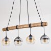 Koyoto hanging light, globe light, pendant light Ecru, black, 4-light sources