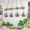 Koyoto hanging light, globe light, pendant light Ecru, black, 4-light sources