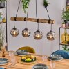Koyoto hanging light, globe light, pendant light Ecru, black, 4-light sources