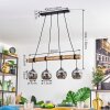 Koyoto hanging light, globe light, pendant light Ecru, black, 4-light sources