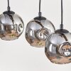 Koyoto hanging light, globe light, pendant light Ecru, black, 4-light sources