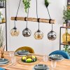 Ripoll hanging light, globe light, pendant light Ecru, black, 4-light sources
