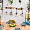 Koyoto hanging light, globe light, pendant light Ecru, black, 4-light sources