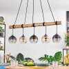 Koyoto hanging light, globe light, pendant light Ecru, black, 5-light sources