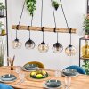 Koyoto hanging light, globe light, pendant light Ecru, black, 5-light sources