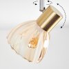 Saire ceiling light, ceiling spotlight chrome, brass, 4-light sources