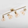 Saire ceiling light, ceiling spotlight chrome, brass, 4-light sources