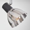 Saire ceiling light, ceiling spotlight chrome, black, 4-light sources