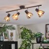 Saire ceiling light, ceiling spotlight chrome, black, 4-light sources
