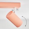 Javel ceiling light, ceiling spotlight pink, white, 3-light sources