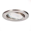 Osran recessed ceiling light, ceiling spotlight, recessed light LED matt nickel, 3-light sources, Remote control