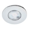 Paron recessed ceiling light, ceiling spotlight, recessed light LED chrome, 3-light sources, Remote control