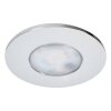 Paron recessed ceiling light, ceiling spotlight, recessed light LED chrome, 3-light sources, Remote control