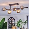 Chehalis ceiling light, globe light black, 5-light sources