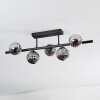 Chehalis ceiling light, globe light black, 5-light sources