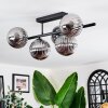 Chehalis ceiling light, globe light black, 5-light sources