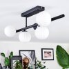 Chehalis ceiling light, globe light black, 5-light sources