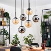 Gastor hanging light, globe light, pendant light black, 6-light sources