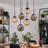 Gastor hanging light, globe light, pendant light black, 6-light sources