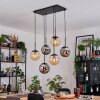Gastor hanging light, globe light, pendant light black, 6-light sources