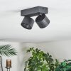 Narel ceiling light, ceiling spotlight LED black, 2-light sources