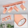 Javel ceiling light, ceiling spotlight pink, white, 4-light sources