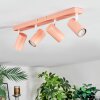 Javel ceiling light, ceiling spotlight pink, white, 4-light sources