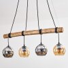 Koyoto hanging light, globe light, pendant light Ecru, black, 4-light sources