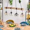 Ripoll hanging light, globe light, pendant light Ecru, black, 4-light sources