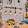 Ripoll hanging light, globe light, pendant light Ecru, black, 4-light sources