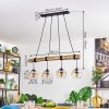 Ripoll hanging light, globe light, pendant light Ecru, black, 4-light sources