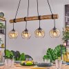 Ripoll hanging light, globe light, pendant light Ecru, black, 4-light sources