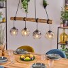 Ripoll hanging light, globe light, pendant light Ecru, black, 4-light sources