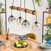 Ripoll hanging light, globe light, pendant light Ecru, black, 4-light sources