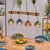 Koyoto hanging light, globe light, pendant light Ecru, black, 4-light sources