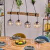 Koyoto hanging light, globe light, pendant light Ecru, black, 4-light sources