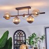 Chehalis ceiling light, globe light black, 5-light sources
