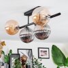 Chehalis ceiling light, globe light black, 5-light sources