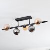 Chehalis ceiling light, globe light black, 5-light sources