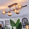 Chehalis ceiling light, globe light black, 5-light sources