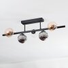 Chehalis ceiling light, globe light black, 5-light sources