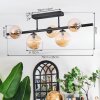 Chehalis ceiling light, globe light black, 5-light sources