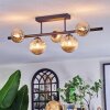 Chehalis ceiling light, globe light black, 5-light sources