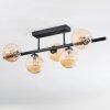 Chehalis ceiling light, globe light black, 5-light sources